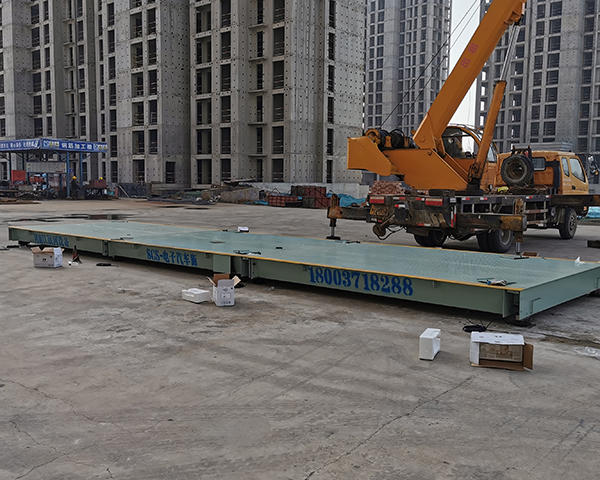 鄭州中牟中鐵建工3/16米電子汽車(chē)衡安裝調試完畢！